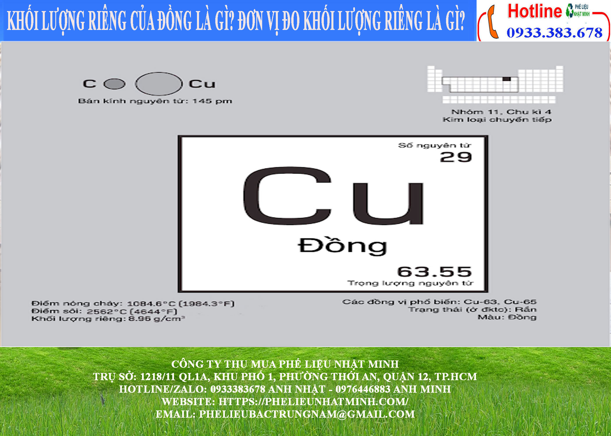 Khối lượng riêng của đồng là gì? Đơn vị đo khối lượng riêng là gì?