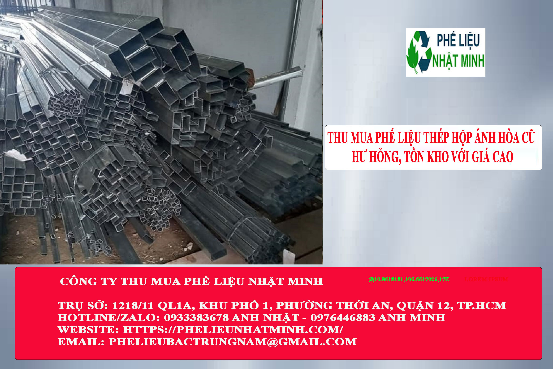 Thu mua phế liệu Thép hộp Ánh Hòa cũ hư hỏng, tồn kho với giá cao