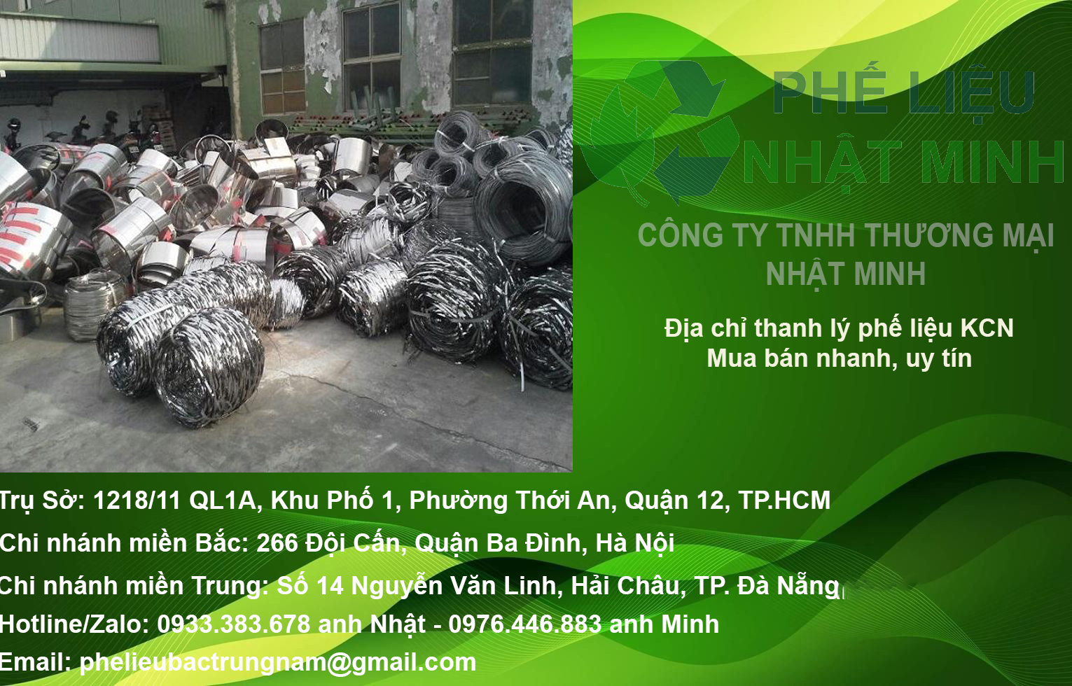 Đại lý thu mua phế liệu khu công nghiệp Thuận Đạo