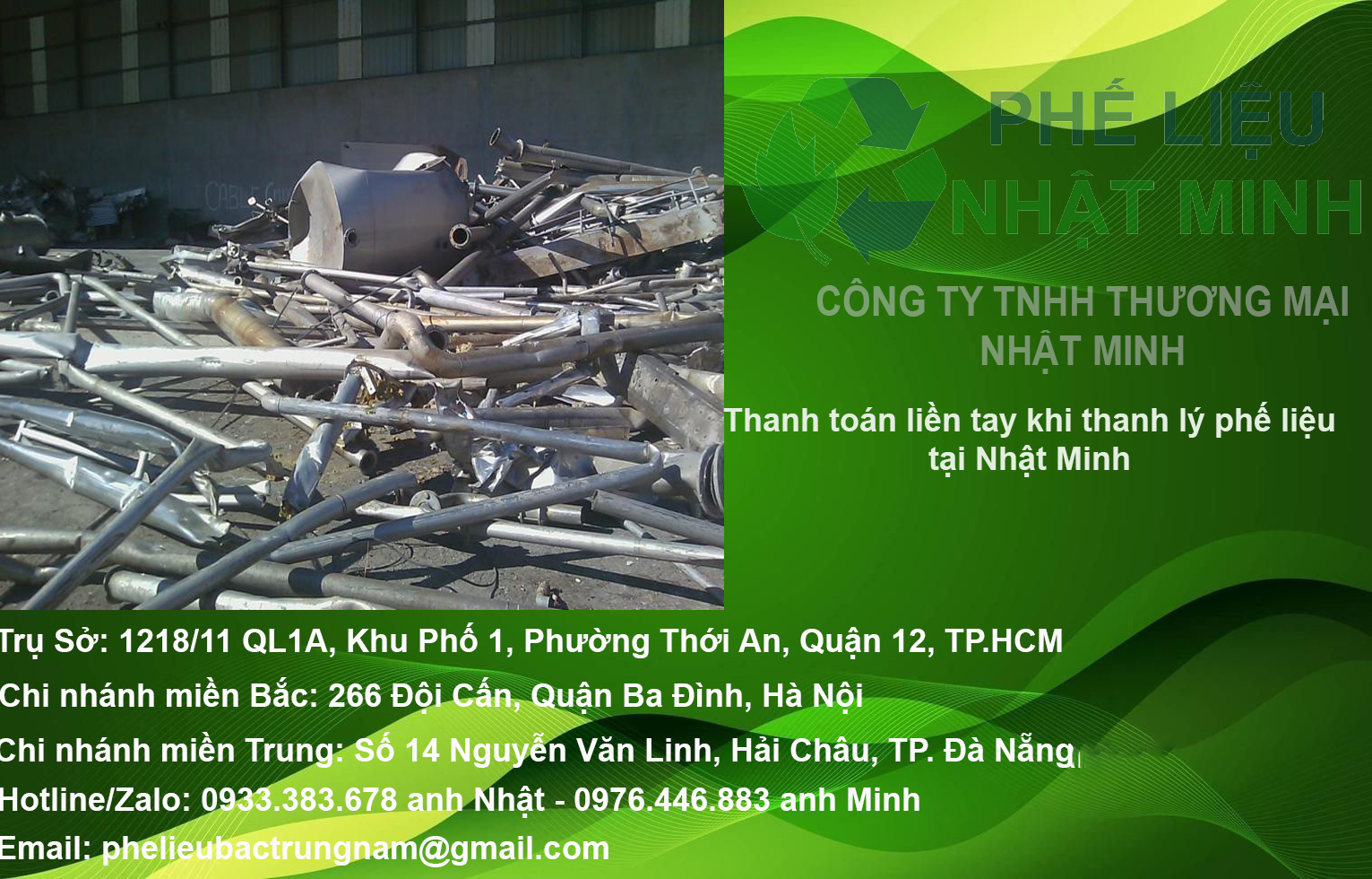 Thanh Ly Phe Lieu Nhat Minh Company