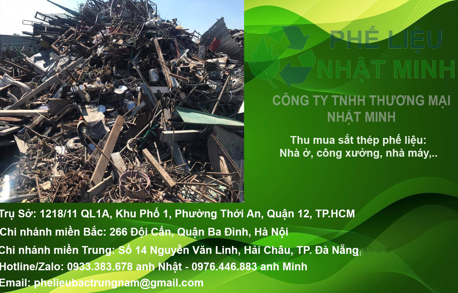 Thu Mua Phe Lieu Sat Cong Ty Nhat Minh Company