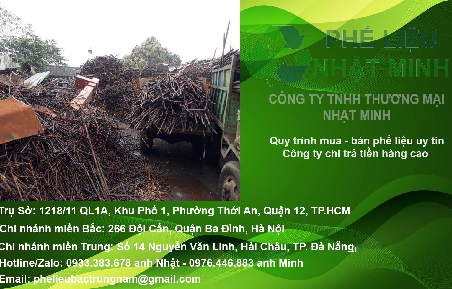 Thu mua phế liệu đồng, nhôm, sắt, inox khu công nghiệp Thịnh Phát