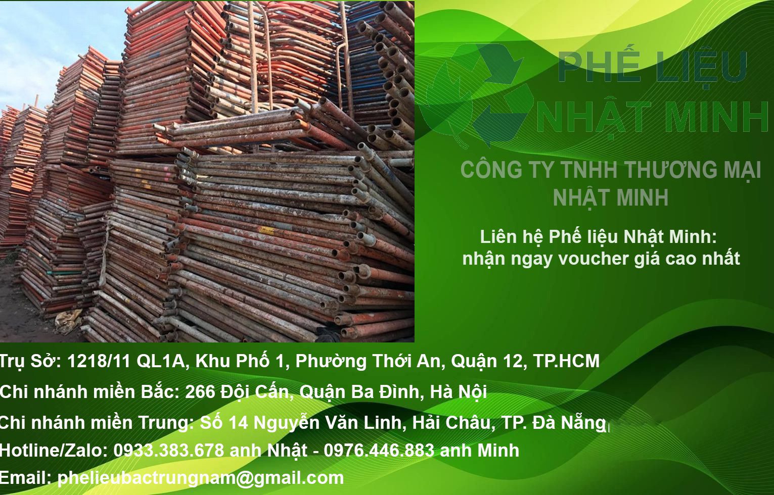 Thu mua phế liệu sắt, đồng, nhôm, inox Kinh Bắc