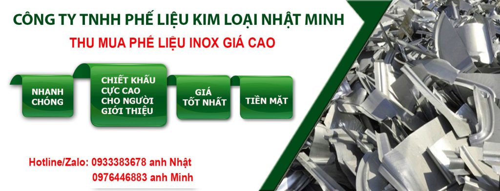 Banner thu mua phế liệu inox tại Nhật Minh